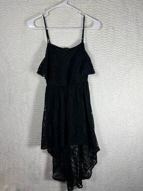 G by Guess Black Lace Dress with Spaghetti Straps